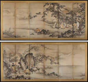 4つの成果 作： attributed to Kano Shōei