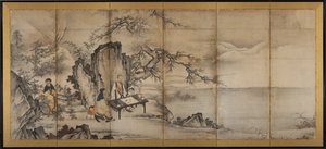 4つの成果 作： attributed to Kano Shōei