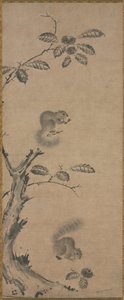 栗の木のリス 作： attributed to Louis Philippe Mouchy
