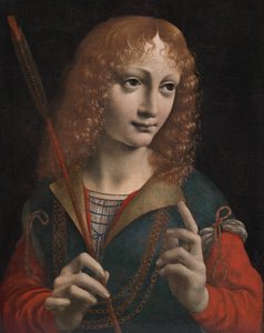 聖セバスチャンとしての若者の肖像 作： attributed to Marco d