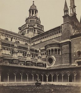 パヴィアの修道院の小さな回廊 作： attributed to Maurizio Lotze
