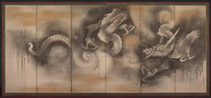 ドラゴン 作： attributed to Soga Nichokuan