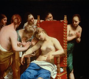 クレオパトラの死 作： called Guido Canlassi Guido Cagnacci