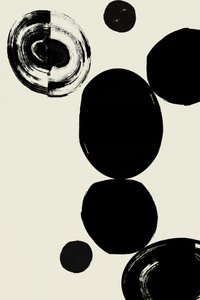 抽象的な黒い造形 作： 