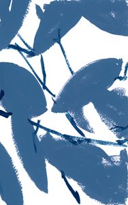 「抽象的な青い葉」
