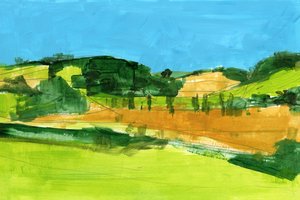 「田園風景」の抽象画 作： cartissi
