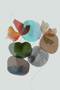 抽象的な花の形 作： 