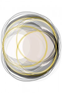 抽象的な金の円 作： 