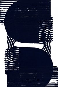 抽象的なネイビーの図形 作： cartissi