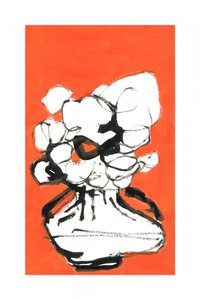 抽象的なオレンジの花束 作： cartissi