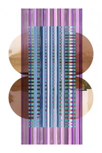 抽象的な縞模様の円 作： 