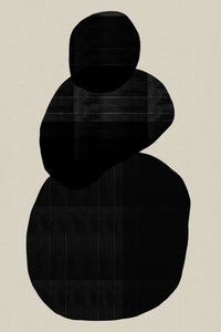 バランスの取れた黒い図形 作： 