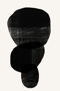 黒い有機的な形状 作： 