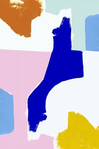 カラフルでモダンな抽象画