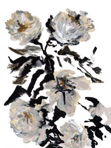 ドラマチックな花の抽象画