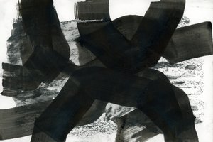 ダイナミックな黒のストローク 作： cartissi
