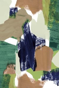素朴な筆致の抽象画