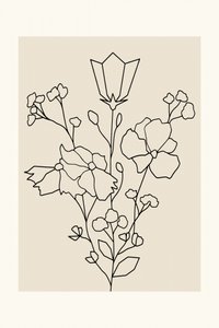 優雅な花のライン 作： cartissi