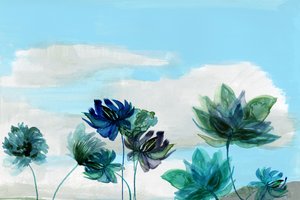 空に咲く幻想的な花 作： cartissi