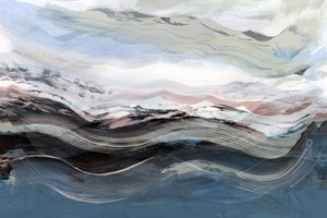流れるような抽象的な地平線