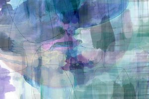 流動的な水彩画の抽象画 作： cartissi