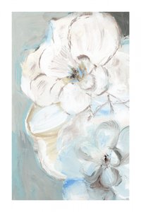 優しい花の抽象画