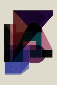 重なり合う幾何学的な形 作： cartissi
