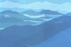 霧に包まれたブルーマウンテンズ