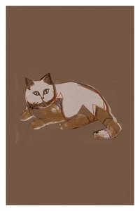 モダンでスタイリッシュな猫 作： cartissi