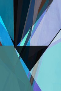 モダンなティール色の幾何学模様 作： cartissi