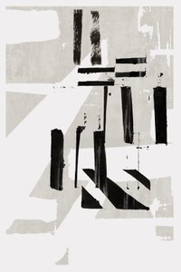 モノクロの抽象的な線 作： cartissi