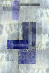 落ち着いた青の幾何学模様 作： cartissi