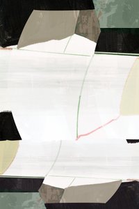 落ち着いた色合いの幾何学的な抽象画 作： cartissi