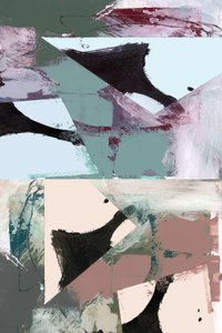 落ち着いた色合いの幾何学的な抽象画 作： cartissi