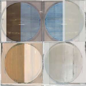 落ち着いた色合いの幾何学模様（円） 作： cartissi