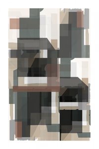 落ち着いた幾何学模様を重ねたデザイン 作： cartissi