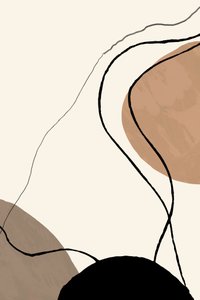 有機的な形状の抽象画