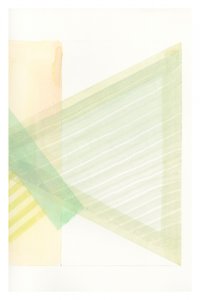 パステル調の幾何学模様を重ねたデザイン 作： cartissi