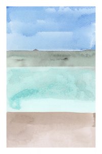 穏やかな空、海、砂 作： cartissi