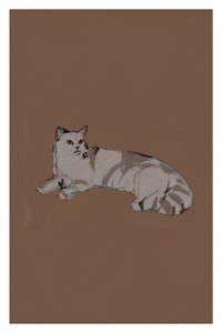 のんびりした灰色の猫 作： cartissi