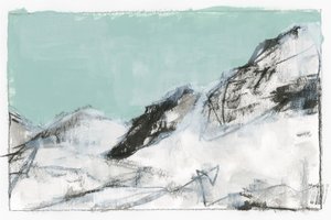 雪山の抽象画 作： cartissi