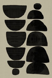 積み重ねられた禅の石 作： 
