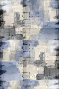 質感のあるブルーグレーの抽象画