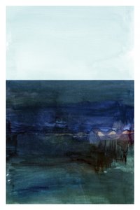 夕暮れの海岸の映り込み 作： 
