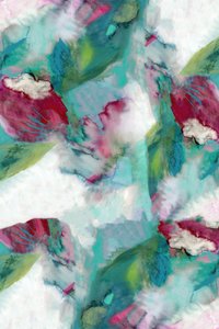 鮮やかな花の抽象画 作： cartissi