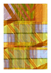 鮮やかな幾何学模様が重なり合う 作： cartissi