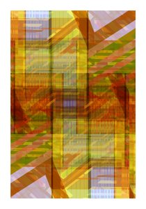 鮮やかな幾何学模様が重なり合う 作： cartissi