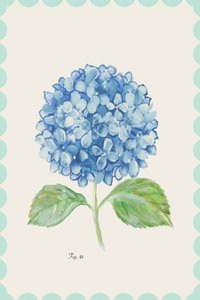 ヴィンテージブルーのアジサイの花