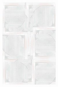 白の幾何学的な抽象画 作： cartissi