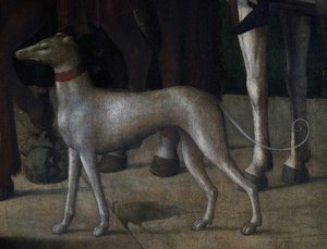 犬、「磔刑」の細部 作： Kosma Sergejewitsch Petrow Wodkin